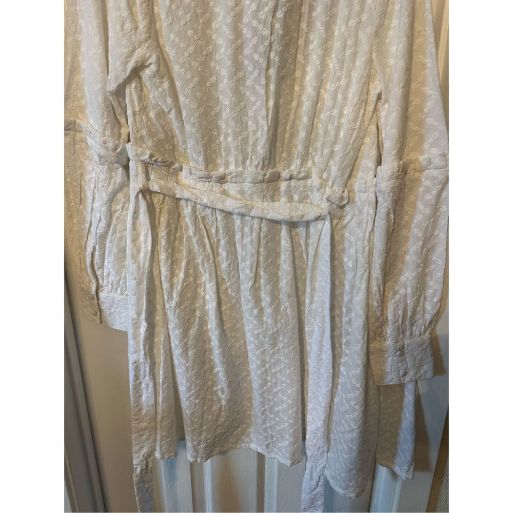 Antonio Melani x Born on Fifth Harbor Island Swim Wrap Cover-Up White Medium NWT - Picture 6 of 9